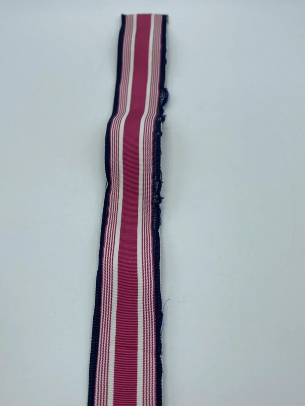 J Crew Pink Blue White Stripe D-Ring Belt Women's Size L End to End 43" - Picture 11 of 14